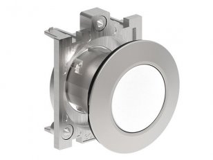 Lovato LPFQ108 PUSH-Tlačítkový ovladač d30mm zapuštěná kovové lícující bílý