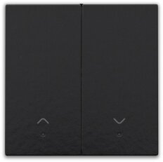 Smart Switch kolébka 2x1/2+2xLED motor-BAKELITE PIANO BLACK NIKO 200-32006