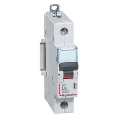 DX3 JISTIČ, 1 PÓLOVÝ, CHAR. D,6A 10000A/16KA LEGRAND 409428