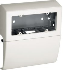 Šestimodulová instal.krab.- 100mm, hluboká 53mm,kanál TBA - bílá IBOCO B04044