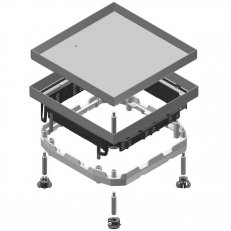 Víko podlahové krabice, protahovací, pro NEO box, IP53,267x267, nerez 304, I4