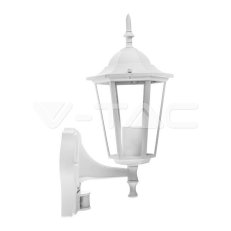Garden Wall Lamp With Sensor E27 Matt Wh