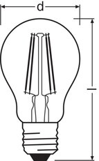 Světelný zdroj LEDVANCE LED CLASSIC A V 4W 827 Clear E27