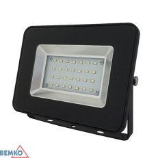 Reflektor LOFOT LED SMD 20W 6000K 1800lm IP65 černý s pohyb. senzor Bemko 105545