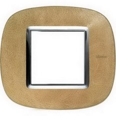 Legrand HB4802SLC BTAX RÁMEČEK 2M KŮŽE PÍSEK