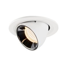 NUMINOS GIMBLE S, zápustné stropní svítidlo bílé/chrom 2700 K 40° SLV 1005881