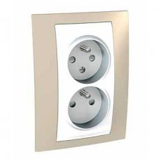 Unica Plus Zásuvka dvojnásobná 16A/230V 2x2P+PE Arena/Polar MGU63.065.867