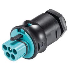 vidlice vestavná gesis RST, 5-pól, M20, šroubové svorky, tyrkysová