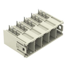 Konektor s pájecími piny THT pájecí kontakt 1,2x1,2 mm úhlové světle šedá 5pól.