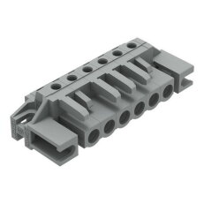 Pružinová svorkovnice THT úhlová 5 mm šedá 6pól. WAGO 232-236/047-000