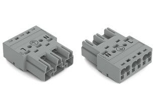 Zástrčka 3pól. Kód. B šedá WAGO 770-253/060-000