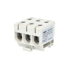 Svorka univerzální UK 50/3 A 160A 1pól. AL/CU krytá šedá na DIN ELEMAN 1006616