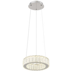 Závěsné svítidlo GLOBO MUCKY chrom/křišťál LED 30W 230V,383-1920lm, 2700-6000K