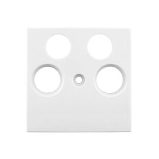 Kryt anténní zásuvky TV, typ HSAT-M, 4 otvory, bílý SCHRACK EV104011--