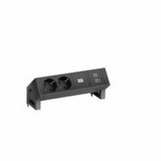 Bachman 902.962 DESK2 2xCEE7/3 1xUSB A&C 22W 0,2m GST18 RAL9005
