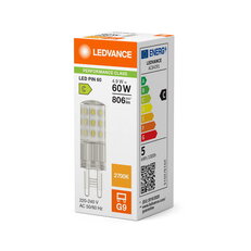Světelný zdroj LED PIN G9 P 4.9W 827 Clear G9 LEDVANCE 4058075840560