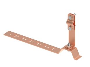 Držák vedení s příchytkou L210 pod střešní krytinu na drát d8/10mm, Cu 405614
