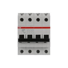 S204M-B50 4 fázový jistič 50 A char. B 10kA ABB 2CDS274001R0505