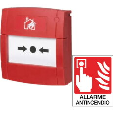 Box s tlačítkem výstražný INCENDIO červená, IP24 SIRENA 55957