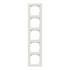 Rámeček Merten M-Pure, pětinásobný, polar white, lesklý plast MEG4050-3619