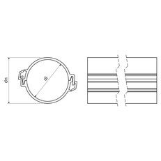 Chránička dělená HDPE bezhalogenová KOPOHALF pr. 110 mm, 450N/20cm, červená