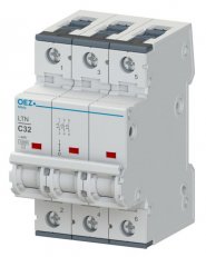 LTN-20C-3 Jistič In 20A,Ue AC 230/400V/DC 216V, ch.C, 3pól, 10 kA OEZ:41790
