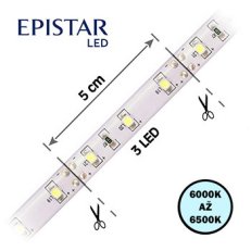 LED pásek 60LED/m 2835 IP65 6000-6500 K bílá 12V 20m FK TECHNICS 4731455-60
