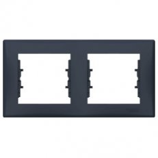 Sedna Rámeček dvojnásobný, Graphite SCHNEIDER SDN5800370