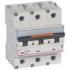 DX3 JISTIČ, 3 PÓLOVÝ, CHAR. D,125A 25KA LEGRAND 409842