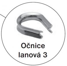 Očnice lanová 3 očnice 3 N (nerez) TREMIS Z985