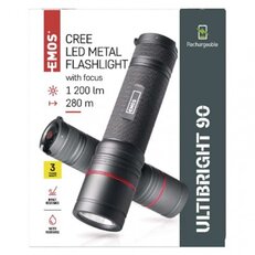 CREE LED nabíjecí kov. svítilna Ultibright 90, 1200lm EMOS P3190