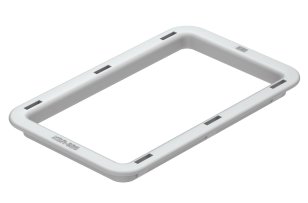 OBO KSR-925 PE Ochranný kroužek Průběžné děrování dna AZ 105x62 světle šedá PE