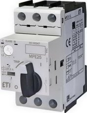 Motorový spouštěč MPE25-1,6 3p 100kA (230V) 1,0-1,6A Irm=19A ETI 004648006