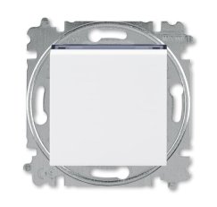 ABB Levit Přepínač střídavý 6 s krytem bílá/kouřová černá BLISTR 2CHH590645A6062