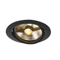 Vestavné svítidlo NEW TRIA ES111 ROUND černé matné 75W včetně listových pružin