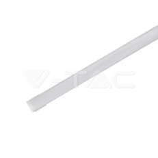 Aluminum Profil 2000 x 17.2 x 15.5mm Milky, VT-8110 V-TAC SKU3354