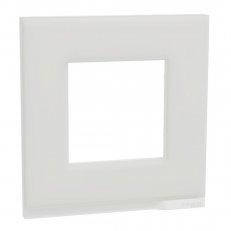 Unica Pure Krycí rámeček jednonásobný, Frosted White SCHNEIDER NU600285