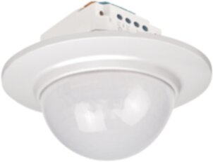 Detektor pohybu 230V AC, 360°, 1-kanálový, 30m, pro zapuštěnou montáž, kulatý