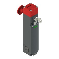 Bezpečnostní spínač (el. magn.) 2NO+2NC, uzam/STOP, 24V, 2 x LED, bez klíče