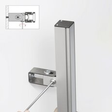 Polohovatelná úchytka KLUŚ HR-OPTI nerez 60mm, C28090N00