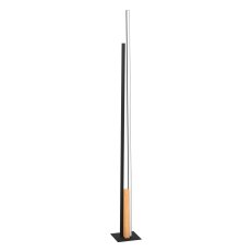 Stojací svítidlo PANAGRIA LED černá/dřevo 24W EGLO 900493