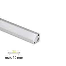 Rohový hliníkový profil RT2, 18x18mm, mléčný difuz., 2m MCLED ML-761.054.74.2