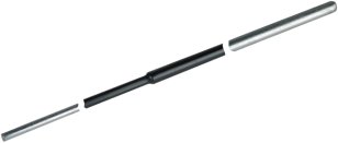 Zaváděcí tyč FeZn, L 2000mm zúžená - D 16/10mm, částečně izolovaná DEHN 480020