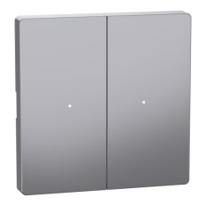 Centrální deska Merten D-Life pro dvojtlačítko Stainless Steel MTN5220-6036