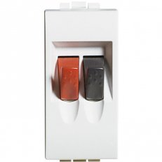 BTICINO LIVINGLIGHT KONEKTOR REPRODUKTOROVÝ 1MODULOVÝ BÍLÝ N4294