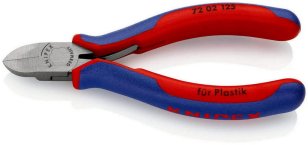 Boční štípací kleště na umělou hmotu 125 mm KNIPEX 72 02 125