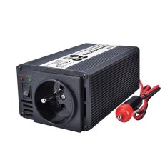 Invertor 12V, 200W, kovový, černý, 12V + USB 500mA SOLIGHT IN05