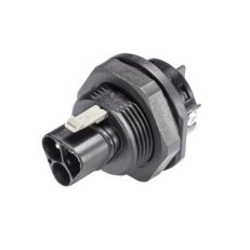 vidlice vestavná gesis RST, 3-pól, šroubové svorky, M25, černá