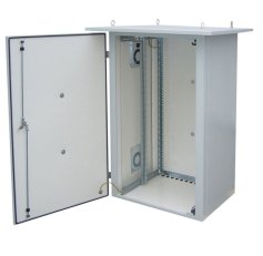 Rozvaděč termoizolovaný LC-07+, 15U 700x400, RAL 7035 s vent. jedn. levá bočnice