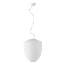 Závěsné svítidlo se skleněným stínidlem OSMONT ASTRA L 13W IP40 E27 bílá